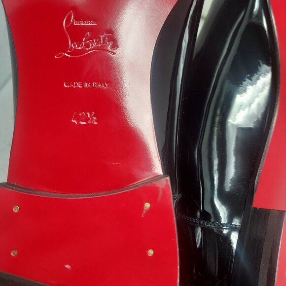 Christian Louboutin Greg on MENS Flat Patent Leather Shoe - Picture 12 of 12